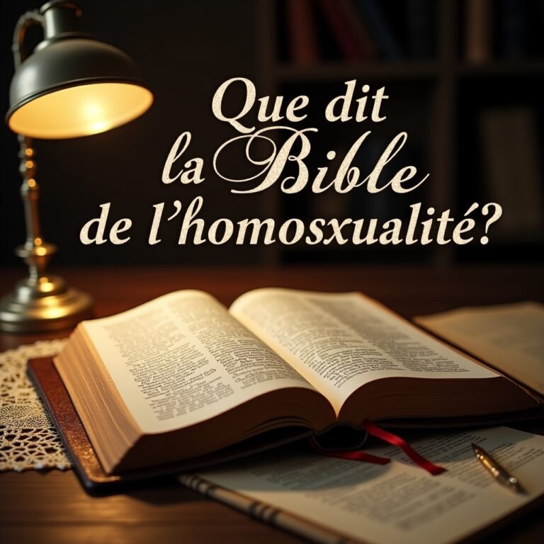 L’homosexualité et la Bible